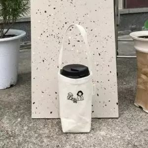 아메리카노 보온백 미니 캔버스 토트백 보냉 텀블러 가방 에코 숄더백