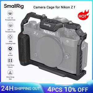 Nikon Z f용 SmallRig 카메라 케이지 나무 그립 포함 Gimbal/삼각대를 빠르게 전환하기 위한 Arca용 퀵 릴