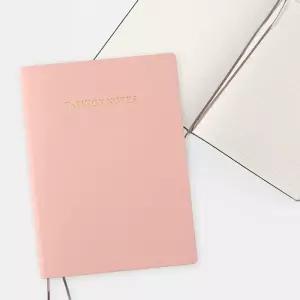 만년다이어리견고한 컬러스테이 유선 노트 핑크