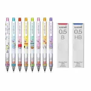 [문구/오피스] 미쯔비시 한정판 리미티드 쿠루토가 BT21 캐릭터 샤프+샤프심 세트 문구 학용품