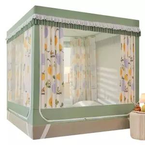 사각 난방텐트 방한텐트 사슴 보온 암막 수면 침대 텐트 싱글퀸