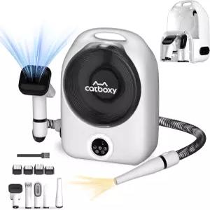 캣박스 강아지 그루밍 진공 키트 캣독 헤어 드라이 그루머 브러시가 포함된 프로 반려동물 리무버 디탱글