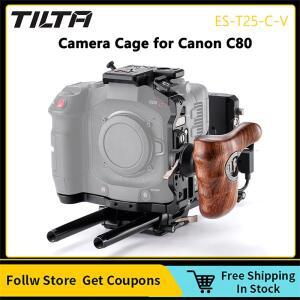 NATO 나무 손잡이 배터리 플레이트 콜드 슈 V 마운트 Shootingt 카메라 프로 키트가 포함된 Canon EOS C80