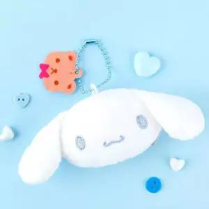 토끼 캐릭터 미니 파우치 체인 키링 5cm 플러시 소품 가방 장식 액세서리 학생