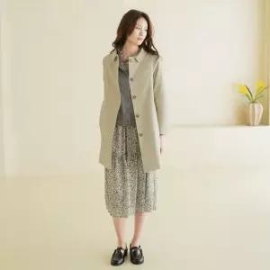 엄마옷 마담4060 [내추럴포엠]버튼하프 여성 데일리 트렌치코트 -RCO2603004-