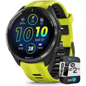 Garmin 010-02809-02 포러너 965 러닝 스마트워치 앰프 옐로우 앤 블랙 | 미국 공식 파트너 모델 2년 CPS