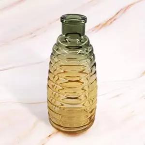 화병 꽃병 투톤 ZF 소품 인테리어 글라스 가로스트라이프