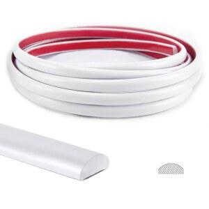 Art3d 10피트 필 앤 스틱 트림(백스플래시 타일 가장자리용) 모서리 장식용 자가 접착 라이너(화이트 A17981WT)