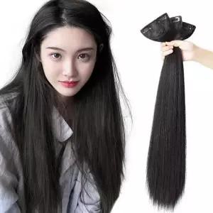 헤어 커버 부분 가발 긴생머리피스가발 옆뒷붙임머리