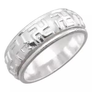 은반지 스꼬띠나 합격행운 불교 실버 은반지(국내제조)