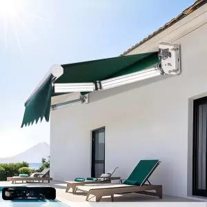 수동 어닝 접이식 65형 농막 무타공 회백색 창문캐노피