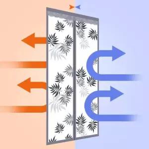 우풍 자석 방풍 커튼 비닐 외풍 차단 투명 바람 막이