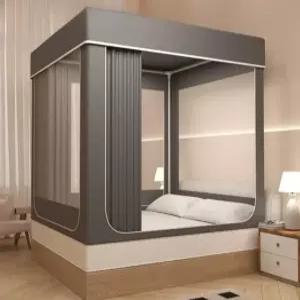 침대 난방텐트 사각 보온 실내 패브릭 텐트 퀸 원터치