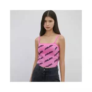 에고이스트 [본사직영] 레터링 자카드 슬림 니트 뷔스티에 EQ4KV960