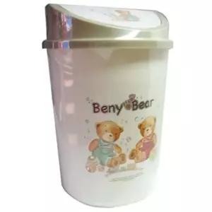 베어휴지통 3호 스윙 7L뚜껑 학교 음식점 쓰레기통 청소용품 휴지통 가정용