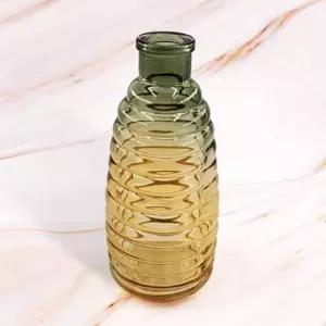 화병 꽃병 투톤 ZF 소품 인테리어 글라스 가로스트라이프