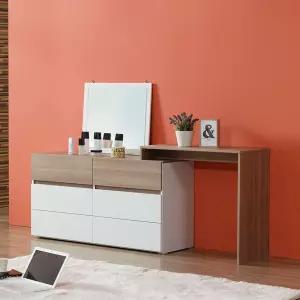 [우아미가구]모은 선반 화장대 세트