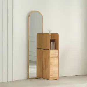 [우아미가구]린현빈 전신거울 올인원 화장대 300