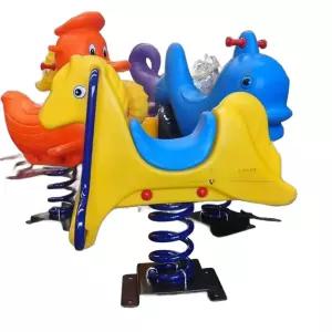 놀이터 흔들말 캠핑장 동물 스프링 의자 작은 팬션 펜션