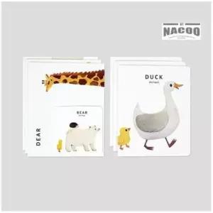 [문구/오피스] 카드세트-25 애니멀 2 3P 편지지 편지지봉투 편지세