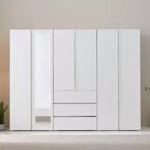 보루네오 시그니아 LPM 키큰장_2400 거울 옷장 세트