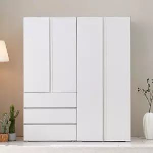 보루네오 시그니아 LPM 키큰장_1600 3단서랍 옷장 세트