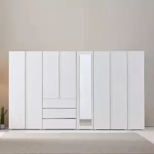 보루네오 시그니아 LPM 키큰장_3200 거울 옷장 세트