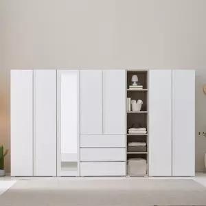 보루네오 시그니아 LPM 키큰장_3200 거울 오픈옷장 세트