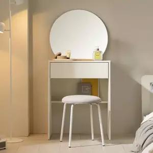 [보루네오] 트리움 입식 콘솔 서랍 600 화장대+거울+스툴