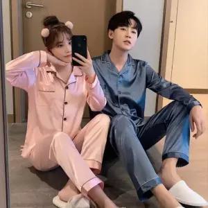 실크 신혼부부 바지 커플 커플잠옷세트 커플실크잠옷 잠옷 커플잠옷 신혼부부커플잠옷