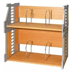 자바라책꽂이 2층 상하단 분리 가능 만능 책꽂이