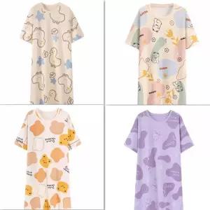 반팔잠옷 4종 홈웨어 파자마 원피스 곰돌이 프리미엄