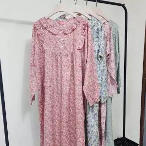 홈웨어 레이스 국산 플라워 원피스잠옷