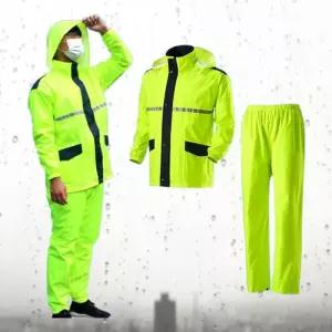 우비 상하우의 올망사우의 형광 고급 견장 안전요원