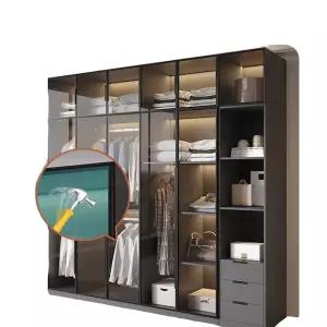 슬라이딩 도어 옷장 유리 안방 드레스룸 풀리 조립식 원목