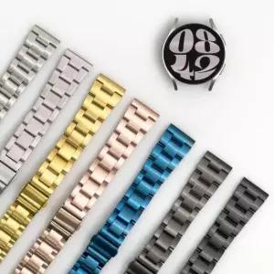 갤럭시워치6스트랩 엔터콘 갤럭시워치 6 5 4 슬림 핏 플랫 메탈 스트랩