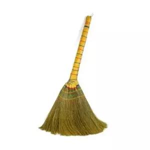 학교 사무실 실내 바닥 청소 빗자루 갈대비