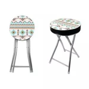 접이식의자 원형 접이식 간이의자 가벼운 야외용 스툴 (인디언)