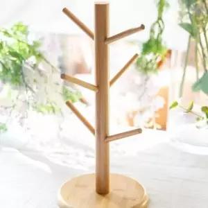 홀더 대나무 원형 컵걸이 꽂이 주방 정리용품