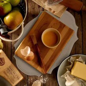 아이보리 가죽 방수 PVC 매트 테이블 식탁