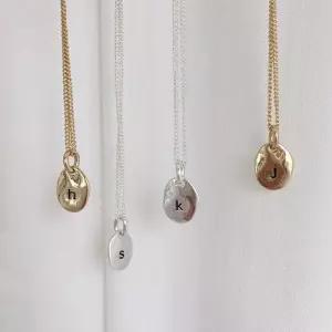 metal initial necklace (A-Z)