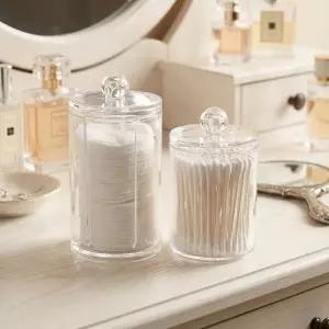 보관함 투명 수납 화장솜  면봉 아크릴 케이스 정리