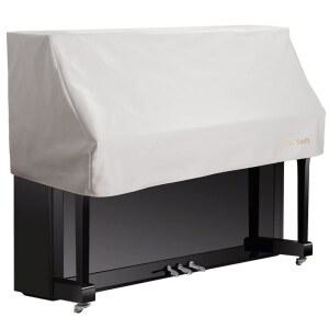 무슨 피아노 키보드 커버 먼지 천으로 업라이트 보관하세요 피아노를 안전하게 (흰색)