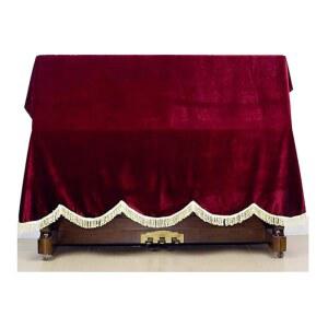 킹주오 보라색 빨간색 두꺼운 플루쉬 피아노 인치 업라이트 60 먼지 - x 75 약 천 커버