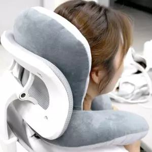 낮잠용 그레이 목베게 목쿠션 ZF 사무실