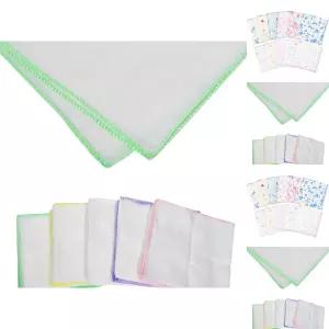 (영화) 수분 흡수가 좋은 부드러운 순면 가제 수건 10매 1세트/손수건/면손수건/거즈/가재/아기/신생아