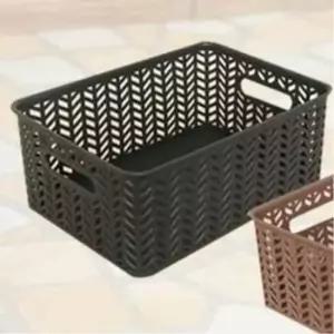 다용도 헤링본 사각바구니 3호 다용도정리함 옷장정리