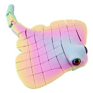 만타 레이 피젯 장난감, 3D 프린팅 장난감 관절 바다 동물 피젯 장난감 - 청소년 및 만타레이 멀티컬러 PLA 유연한 물고기 감각 장난감, 스트레스 해소를 위한 책상 장난감, 청소년용 스타킹 스터퍼