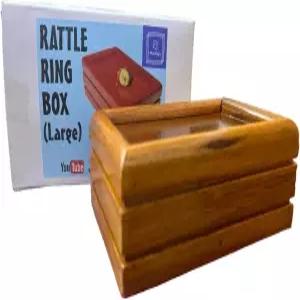 마일스 매직 매직의 래틀 링 디럭스 위한 나무 코인 박스로 트릭을 등 사라짐 멘탈리즘 기믹 박스 화려한