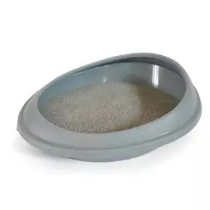 고양이 평판 보급형 화장실 라이트그레이 1P 토일렛-WD418B6_